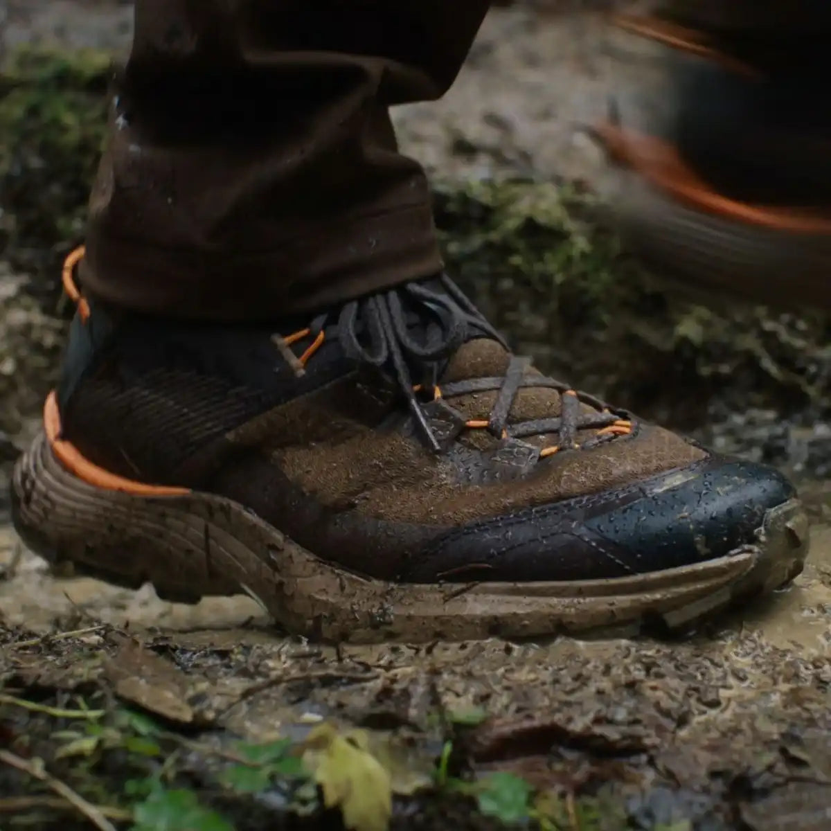 Trail Junction Mid 4" Malt Brown/Poppy Orange