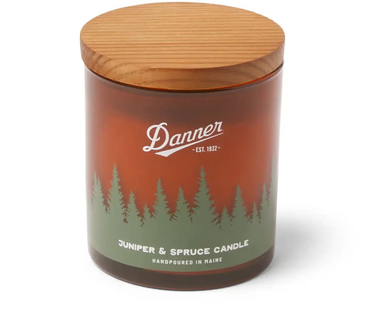 Danner Branded Juniper Spruce 10oz Candle