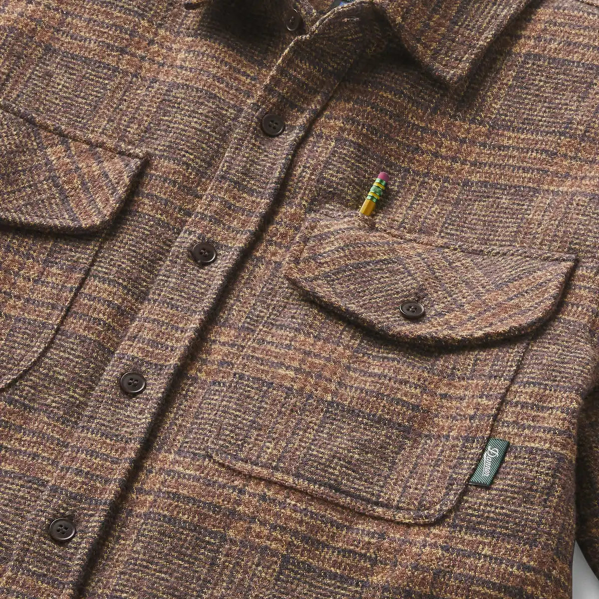 Men's Cedar Mill Cotton Flannel Brown/Tan Tweed Plaid