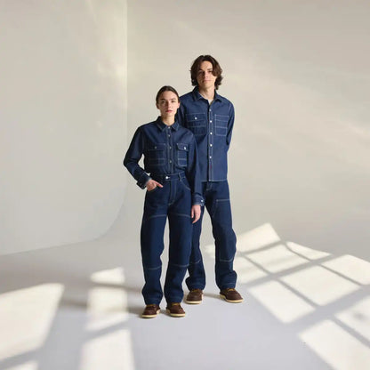 Women's Larch Mt Denim Shirt Dark Wash Indigo