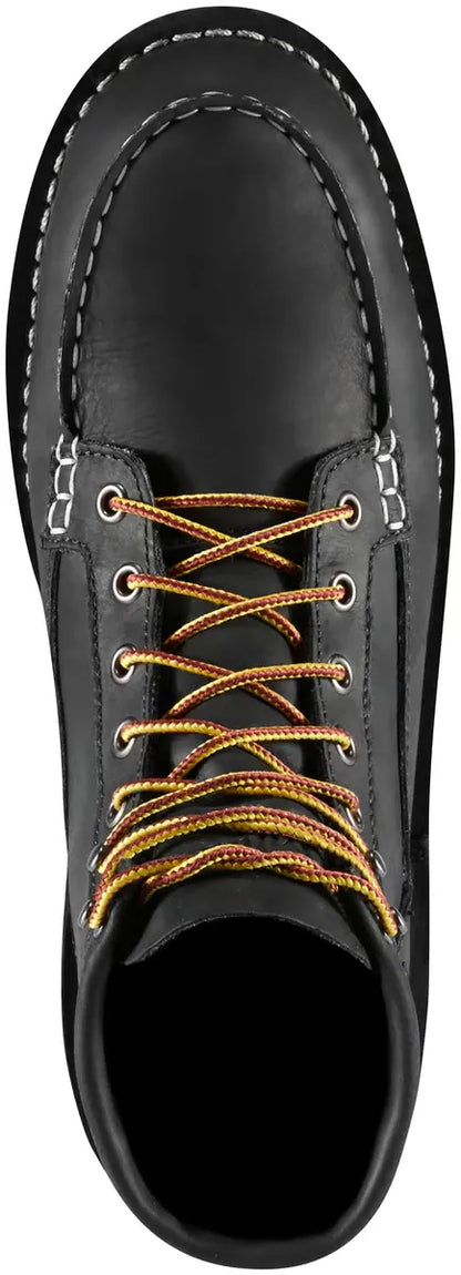 Bull Run Moc Toe 6" Black