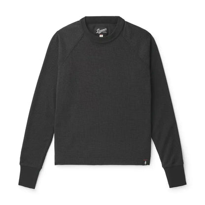 Santiam Waffle LS Tee Black