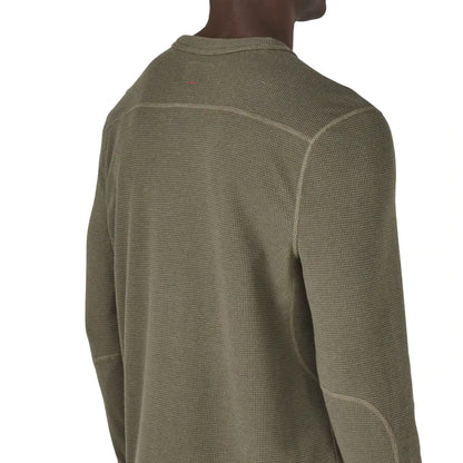 Santiam Waffle LS Tee Dusty Olive - M