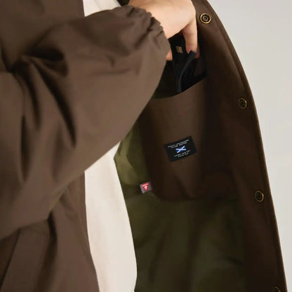 Men's Waxed Primaloft Coaches Jacket Brown