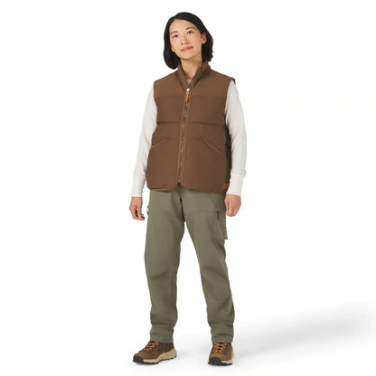 Zigzag Down Vest Dark Earth