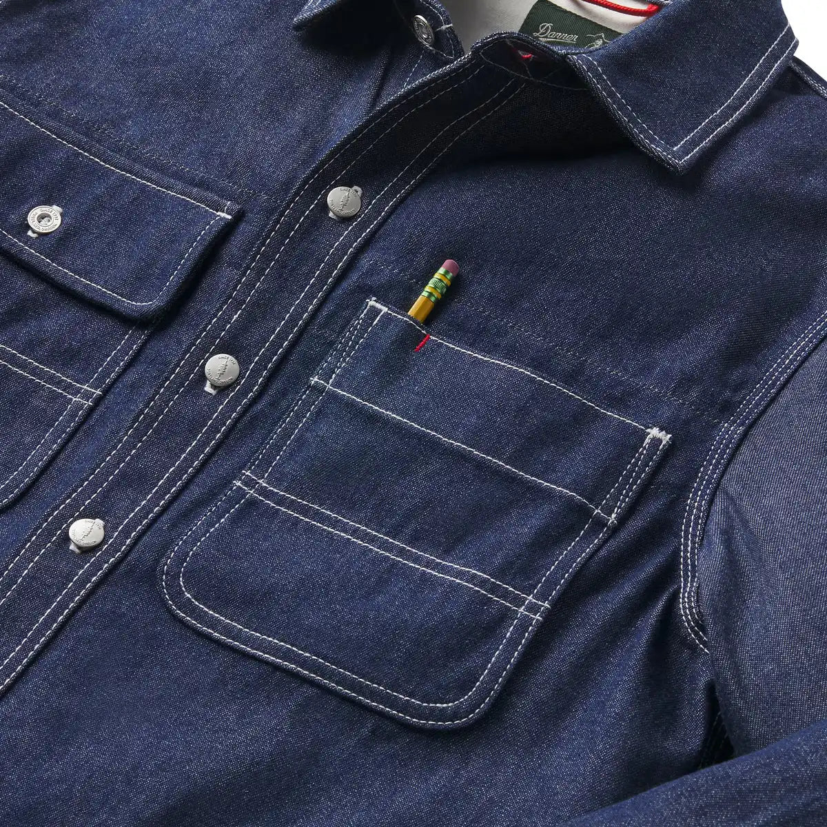 Men's Larch Mt Denim Shirt Dark Wash Indigo