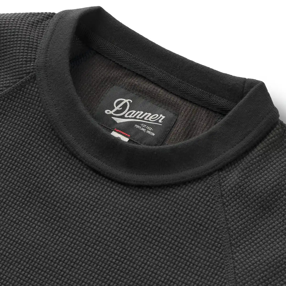 Santiam Waffle LS Tee Black