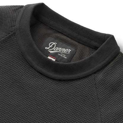 Santiam Waffle LS Tee Black