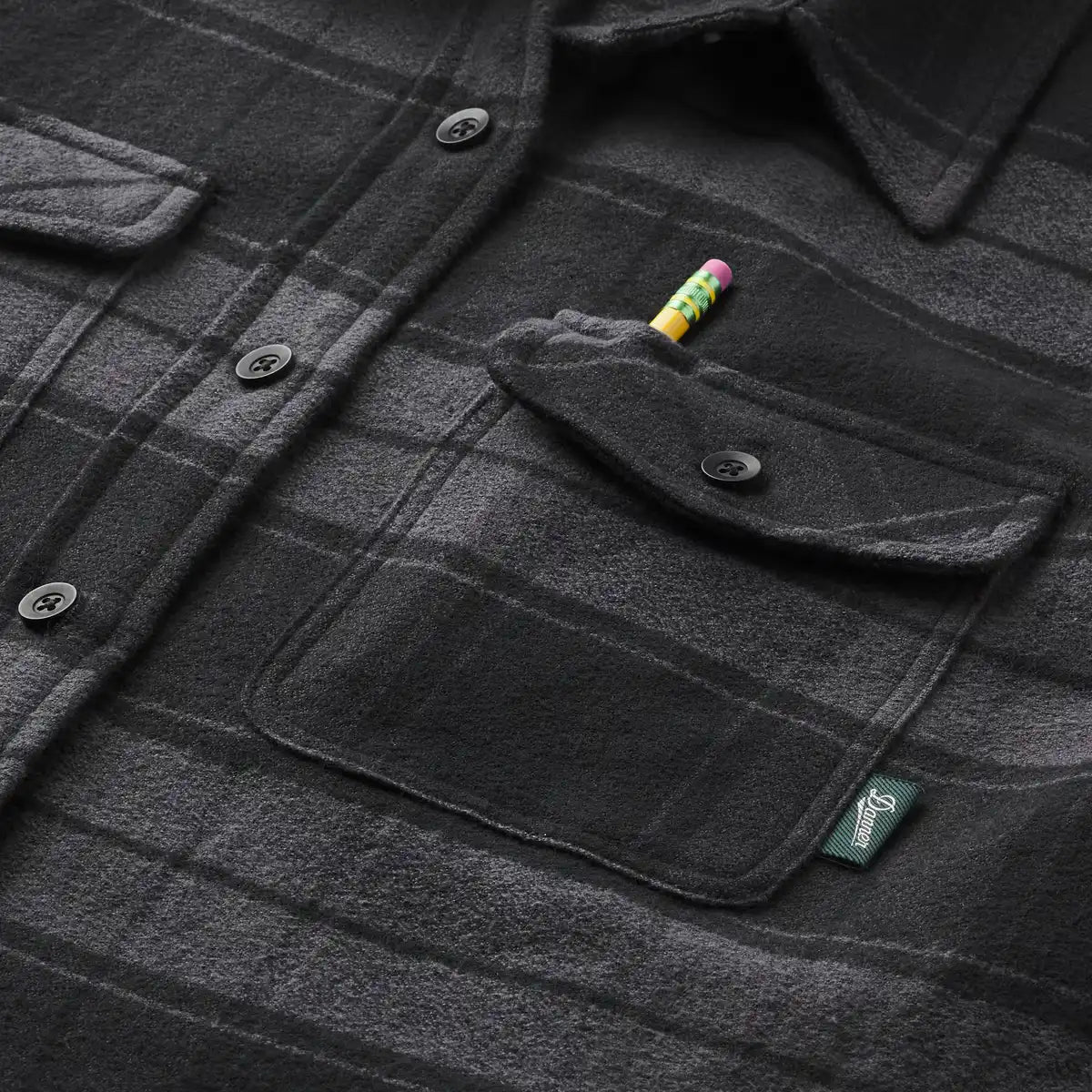 Danner Sauvie Cotton Flannel Black Plaid