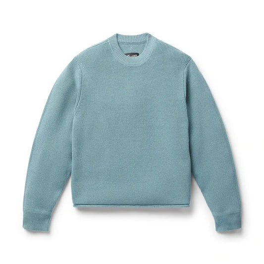 Women's DWR Wool/Cotton Sweater Stone Blue