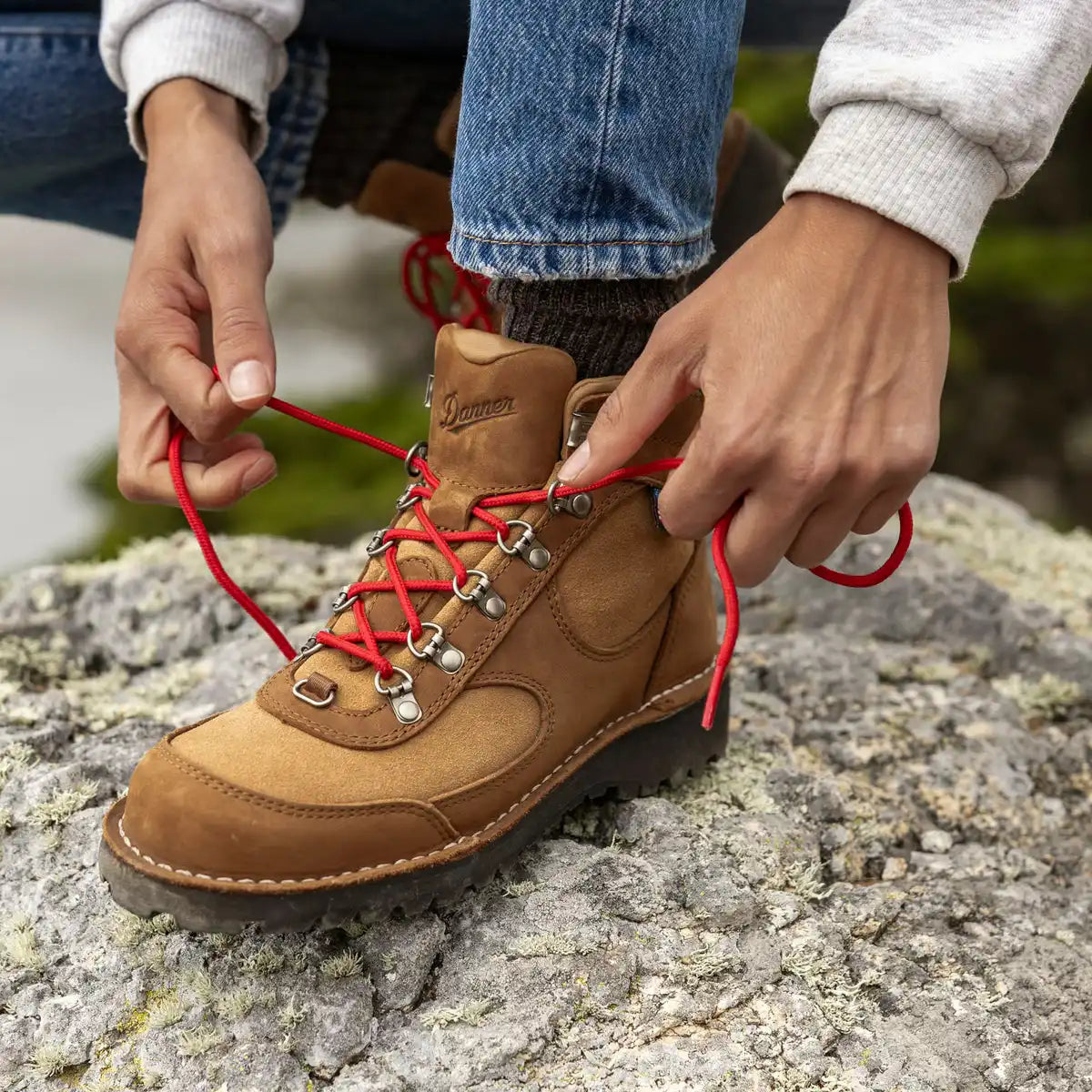 Women's Cascade Crest 5" Grizzly Brown/Rhodo Red GTX