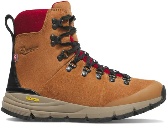 Arctic 600 Side-Zip 7" Brown/Red Felt 200G
