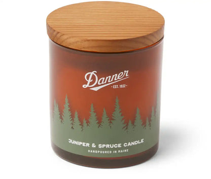 Danner Branded Juniper Spruce 10oz Candle