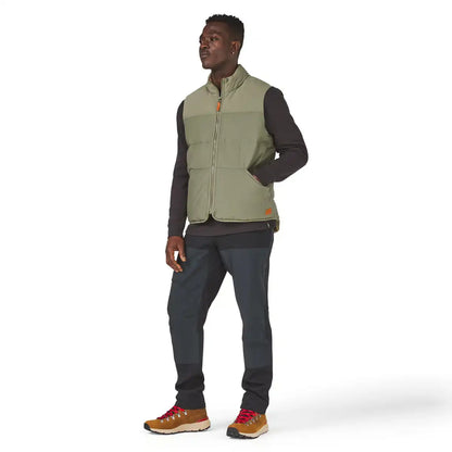 Zigzag Down Vest Dusty Olive