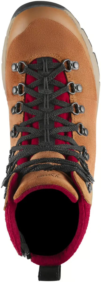 Arctic 600 Side-Zip 7" Brown/Red Felt 200G