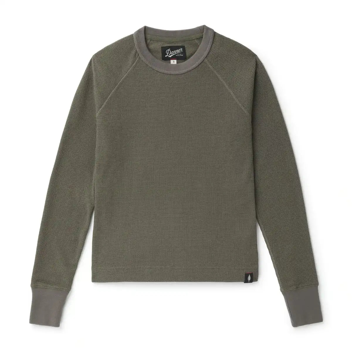 Santiam Waffle LS Tee Dusty Olive