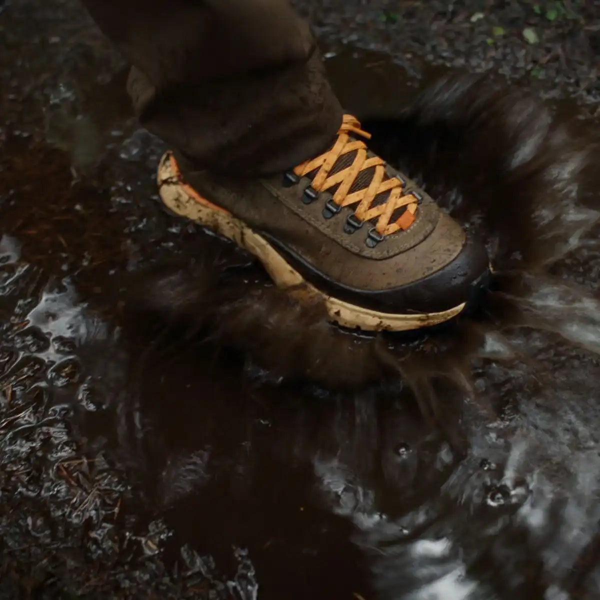 Trail Trainer Mid 4" Malt Brown/Orange Peel