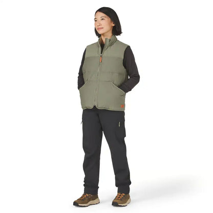 Zigzag Down Vest Dusty Olive