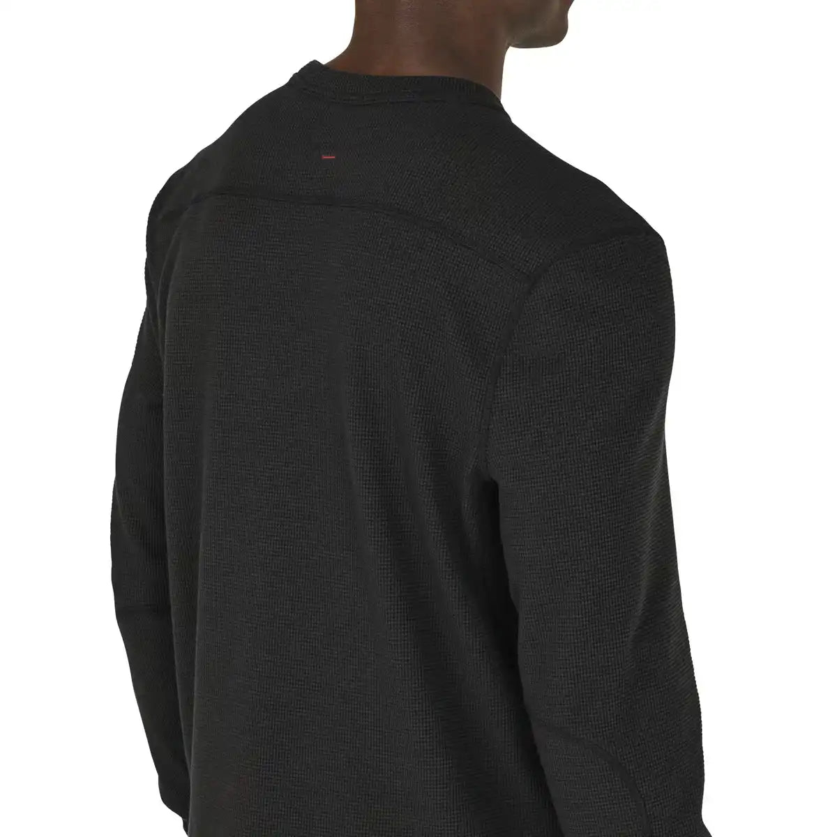 Santiam Waffle LS Tee Black - M