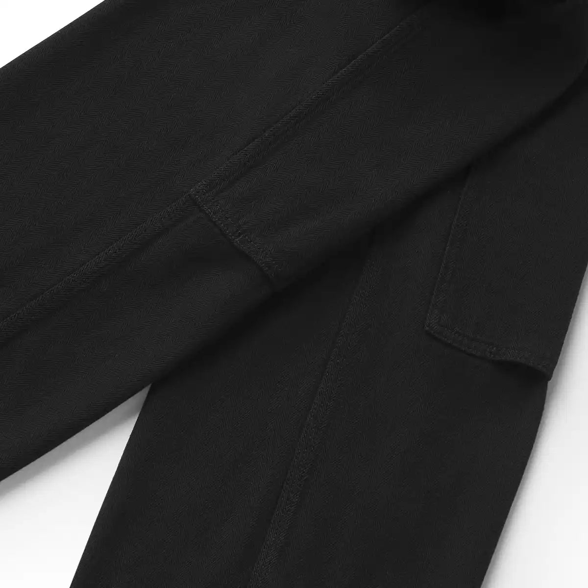 Men's Kenton Double Knee Pants Herringbone Black