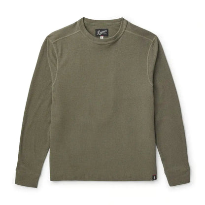 Santiam Waffle LS Tee Dusty Olive - M