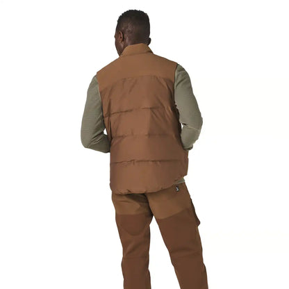 Zigzag Down Vest Dark Earth