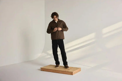 Men's Waxed Primaloft Coaches Jacket Brown