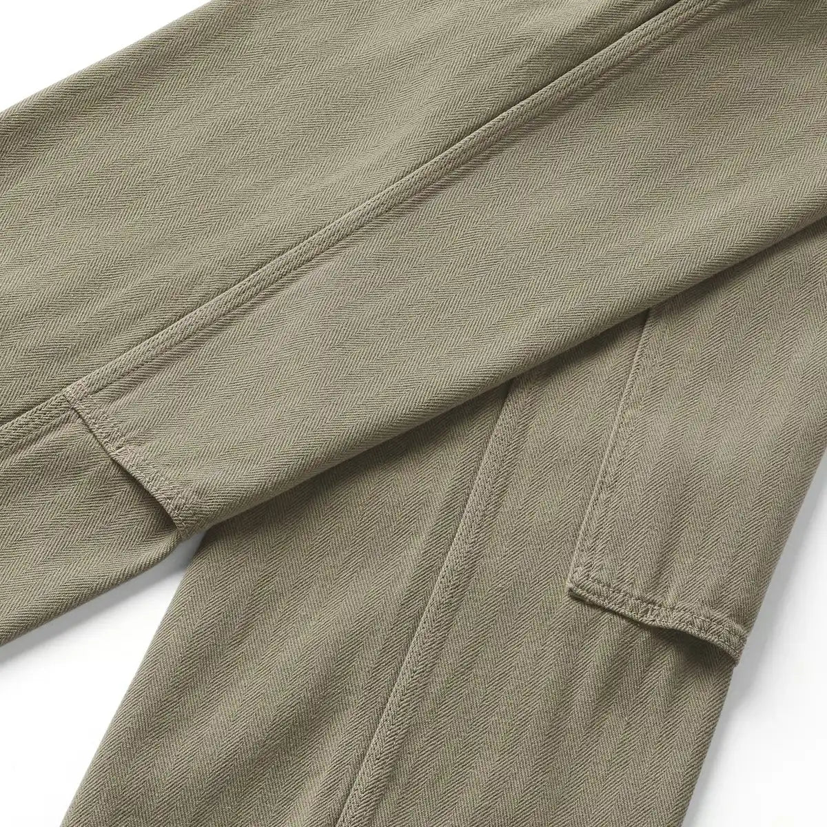 Men's Kenton Double Knee Pants Herringbone Dusty Olive