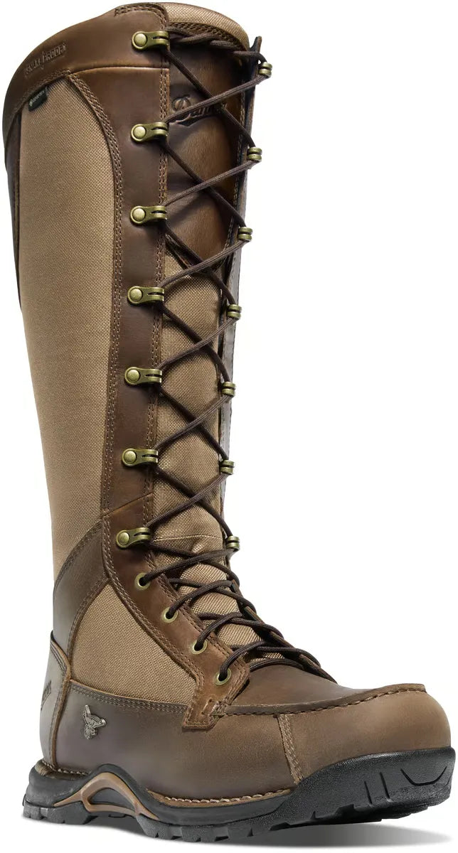 Sharptail Snake Boot Side-Zip 17" Brown