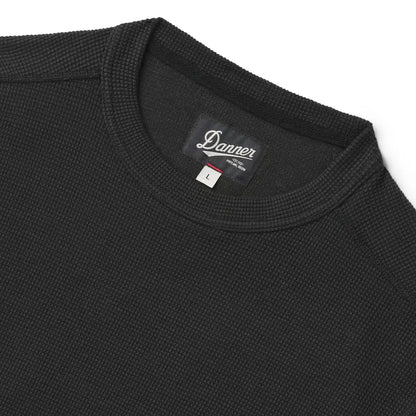 Santiam Waffle LS Tee Black - M
