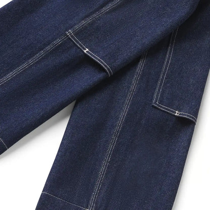 Men's Kenton Double Knee Pants Denim Dark Wash Indigo