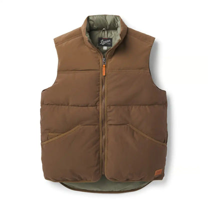 Zigzag Down Vest Dark Earth